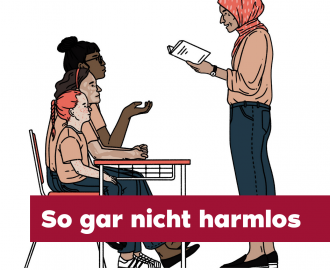 Foto aus dem Artikel zum Stand der Sexualpädagogik mit dem Text So gar nicht harmlos mit der Illustration von Julia Bernhard